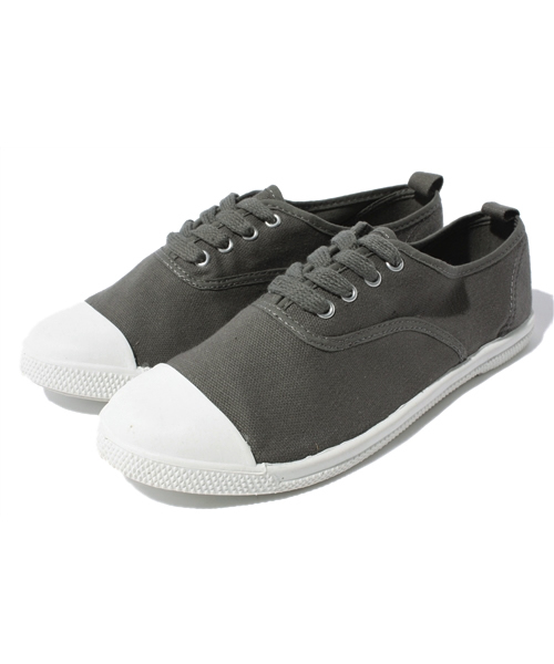 coen（コーエン）の「キャンパスレースアップスニーカー（スニーカー・レディース・ネイビー/グレー・SMALL/MEDIUM/LARGE）」の2枚目の写真