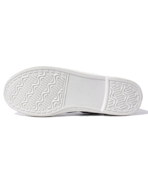 coen（コーエン）の「キャンパスレースアップスニーカー（スニーカー・レディース・ネイビー/グレー・SMALL/MEDIUM/LARGE）」の4枚目の写真