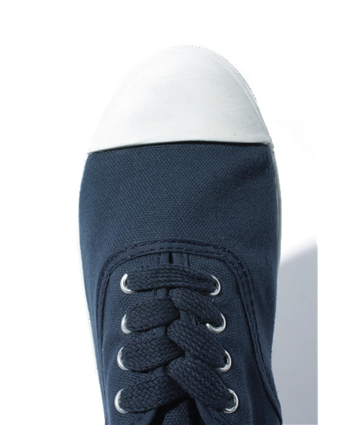 coen（コーエン）の「キャンパスレースアップスニーカー（スニーカー・レディース・ネイビー/グレー・SMALL/MEDIUM/LARGE）」の6枚目の写真