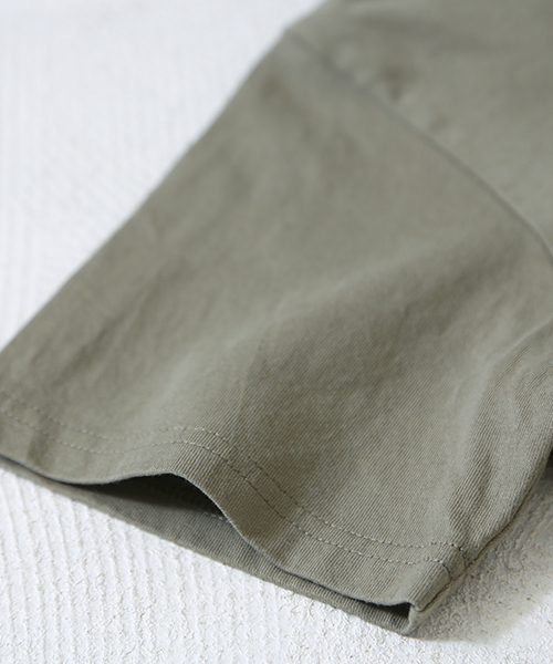 CUBE SUGAR（キューブシュガー）の「20/-天竺ポケTシャツ（Tシャツ/カットソー・レディース・ブラック/カーキ/ホワイト/ベージュ系その他・M）」の9枚目の写真