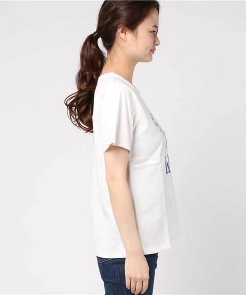 CUBE SUGAR（キューブシュガー）の「20/-天竺ポケTシャツ（Tシャツ/カットソー・レディース・ブラック/カーキ/ホワイト/ベージュ系その他・M）」の16枚目の写真