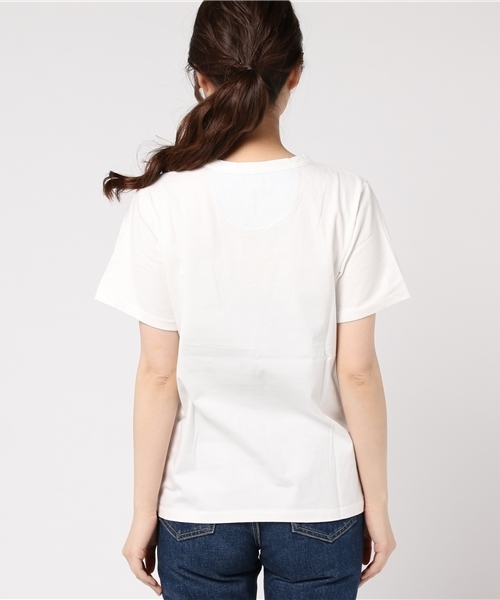 CUBE SUGAR（キューブシュガー）の「20/-天竺ポケTシャツ（Tシャツ/カットソー・レディース・ブラック/カーキ/ホワイト/ベージュ系その他・M）」の17枚目の写真