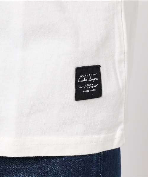 CUBE SUGAR（キューブシュガー）の「20/-天竺ポケTシャツ（Tシャツ/カットソー・レディース・ブラック/カーキ/ホワイト/ベージュ系その他・M）」の21枚目の写真