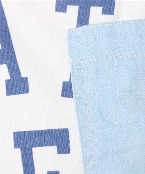 CUBE SUGAR（キューブシュガー）の「20/-天竺ポケTシャツ（Tシャツ/カットソー・レディース・ブラック/カーキ/ホワイト/ベージュ系その他・M）」の10枚目の写真