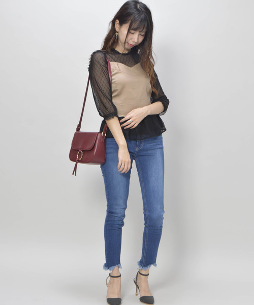 archives（アルシーヴ）の「ツイルビスチェ（シャツ/ブラウス・レディース・ベージュ/オレンジ/ブラック・MEDIUM）」の7枚目の写真