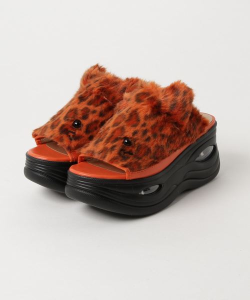 YOSUKE（ヨースケ）の「「YOSUKE/ヨースケ」厚底ふわふわネコサンダル（サンダル・レディース・ピンク/ブラック/アイボリー/ベージュ系その他/オレンジ系その他・24.5/22.5/23.5/23/24）」の5枚目の写真