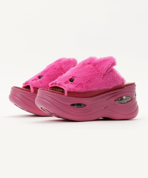 YOSUKE（ヨースケ）の「「YOSUKE/ヨースケ」厚底ふわふわネコサンダル（サンダル・レディース・ピンク/ブラック/アイボリー/ベージュ系その他/オレンジ系その他・24.5/22.5/23.5/23/24）」の4枚目の写真