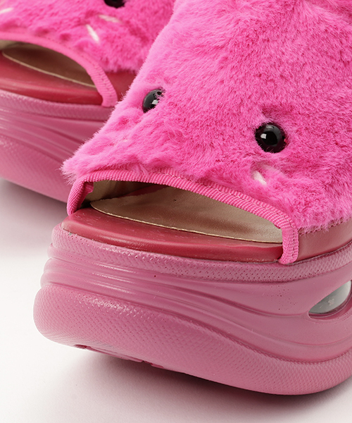 YOSUKE（ヨースケ）の「「YOSUKE/ヨースケ」厚底ふわふわネコサンダル（サンダル・レディース・ピンク/ブラック/アイボリー/ベージュ系その他/オレンジ系その他・24.5/22.5/23.5/23/24）」の10枚目の写真