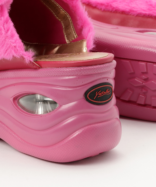 YOSUKE（ヨースケ）の「「YOSUKE/ヨースケ」厚底ふわふわネコサンダル（サンダル・レディース・ピンク/ブラック/アイボリー/ベージュ系その他/オレンジ系その他・24.5/22.5/23.5/23/24）」の12枚目の写真