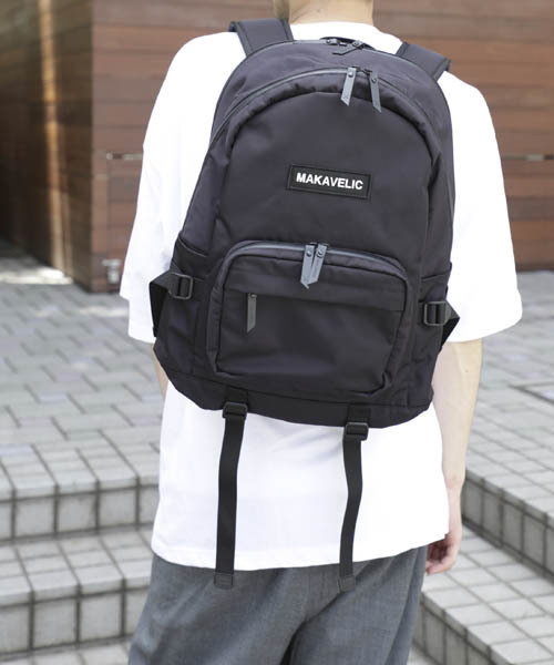 MAKAVELIC(マキャベリック)の「【MAKAVELIC】TRUCKS ORDINARY DAYPACK/デイパック/3107-10117(バックパック/リュック・メンズ・ブラック/ネイビー・FREE)」の3枚目の写真