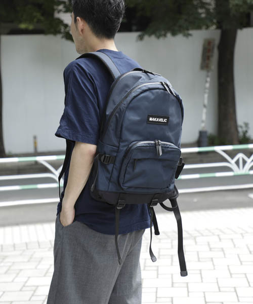 MAKAVELIC(マキャベリック)の「【MAKAVELIC】TRUCKS ORDINARY DAYPACK/デイパック/3107-10117(バックパック/リュック・メンズ・ブラック/ネイビー・FREE)」の6枚目の写真