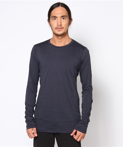 lot holon(ロットホロン)の「crewneck p/o l/s(Tシャツ/カットソー・メンズ・ネイビー/ホワイト/チャコールグレー/ブラック・46/44)」の4枚目の写真