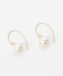 NoY./クリスタルビーズフラワーロングピアス2way