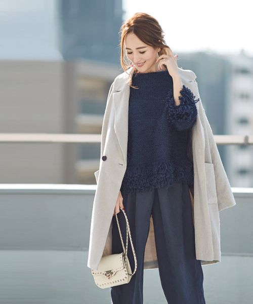 titivate(ティティベイト)の「スエード調ドローストリングワイドパンツ(その他パンツ・レディース・ブラウン/ピンクベージュ/ライトベージュ/ブラック/ネイビー・L/M/S)」の6枚目の写真