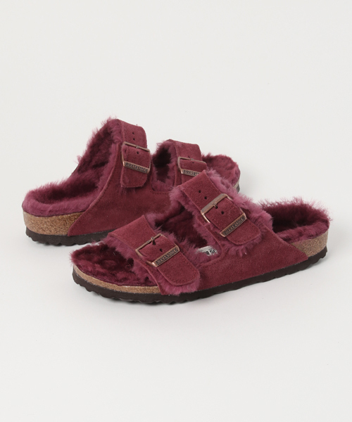 【未使用】ビルケンシュトック アリゾナ ファー 39 25cm BIRKENSTOCK サンダル ARIZONA/アリゾナ ファーライナー