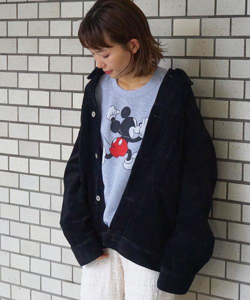 Another Edition（アナザーエディション）の「BIG G-JK（デニムジャケット・レディース・ブラック/コバルトブルー・SMALL/MEDIUM）」の2枚目の写真