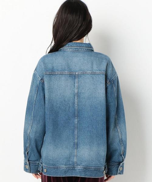 Another Edition（アナザーエディション）の「BIG G-JK（デニムジャケット・レディース・ブラック/コバルトブルー・SMALL/MEDIUM）」の3枚目の写真