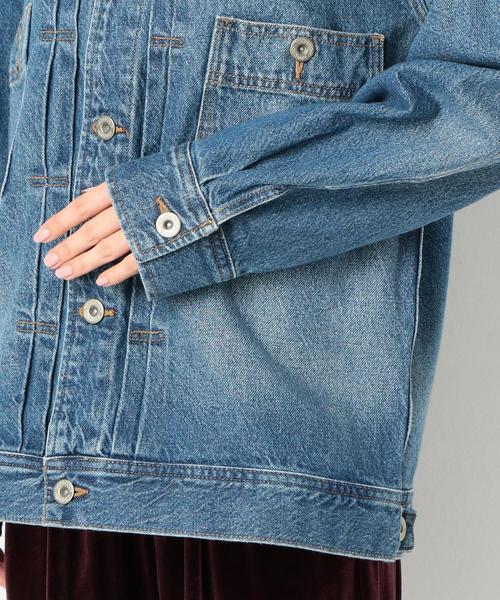 Another Edition（アナザーエディション）の「BIG G-JK（デニムジャケット・レディース・ブラック/コバルトブルー・SMALL/MEDIUM）」の15枚目の写真