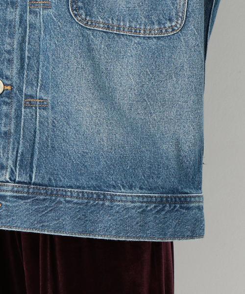 Another Edition（アナザーエディション）の「BIG G-JK（デニムジャケット・レディース・ブラック/コバルトブルー・SMALL/MEDIUM）」の16枚目の写真