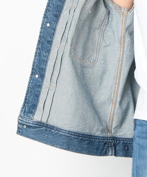 Another Edition（アナザーエディション）の「BIG G-JK（デニムジャケット・レディース・ブラック/コバルトブルー・SMALL/MEDIUM）」の17枚目の写真