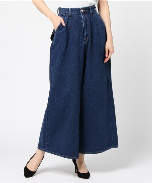 MOUSSY（マウジー）の「Lee×MOUSSY TUCK WIDE PT（デニムパンツ
