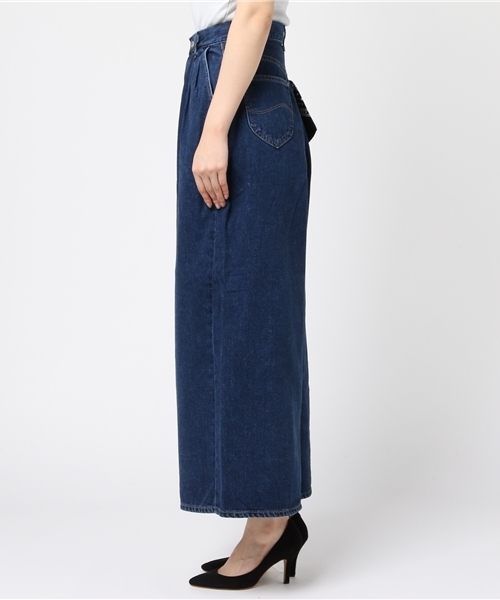 MOUSSY（マウジー）の「Lee×MOUSSY TUCK WIDE PT（デニムパンツ）」 - WEAR