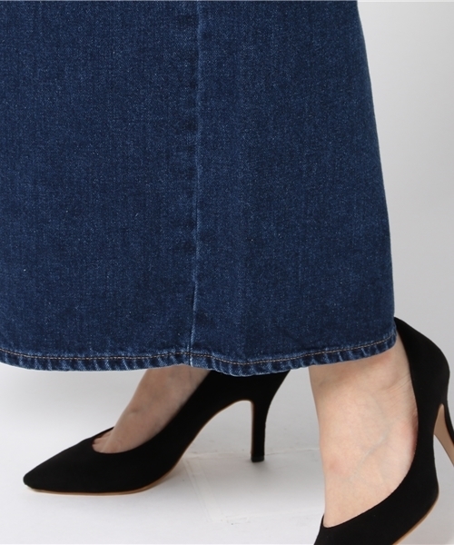 MOUSSY（マウジー）の「Lee×MOUSSY TUCK WIDE PT（デニムパンツ