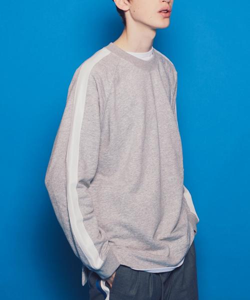 MONKEY TIME(モンキータイム)の「<monkey time> LINE URAKE CN/スウェット ◆(スウェット・メンズ・ブラック/グレー・SMALL/X-LARGE/LARGE/MEDIUM)」の9枚目の写真