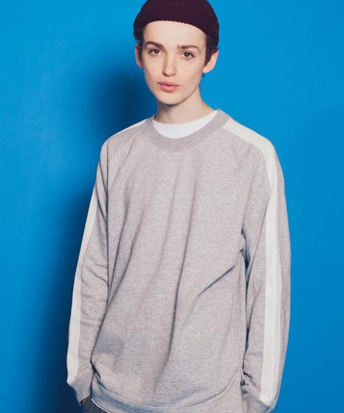 MONKEY TIME(モンキータイム)の「<monkey time> LINE URAKE CN/スウェット ◆(スウェット・メンズ・ブラック/グレー・SMALL/X-LARGE/LARGE/MEDIUM)」の8枚目の写真