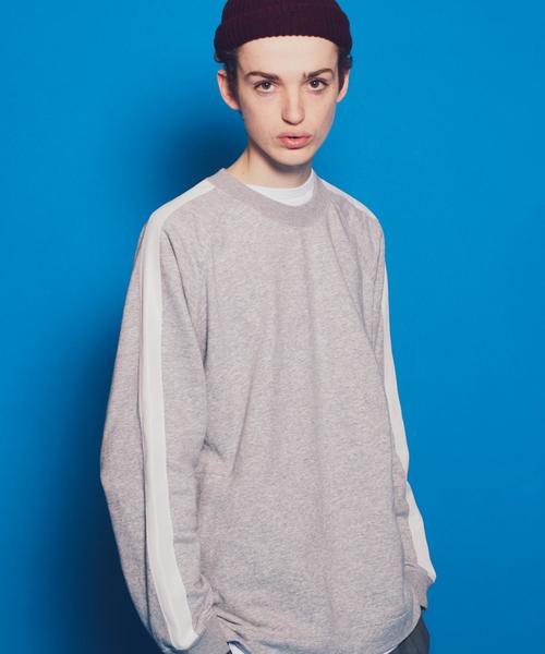 MONKEY TIME(モンキータイム)の「<monkey time> LINE URAKE CN/スウェット ◆(スウェット・メンズ・ブラック/グレー・SMALL/X-LARGE/LARGE/MEDIUM)」の7枚目の写真