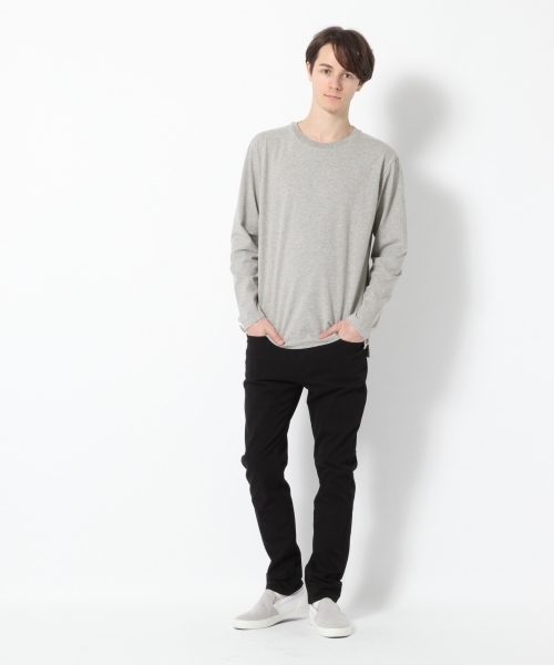 GLOBAL WORK（グローバルワーク）の「シルキーピーチ長袖ＴＥＥ（Tシャツ/カットソー・メンズ・ネイビー/グレー/ホワイト系その他/ブラウン系その他・SMALL/MEDIUM/LARGE/X-LARGE）」の12枚目の写真