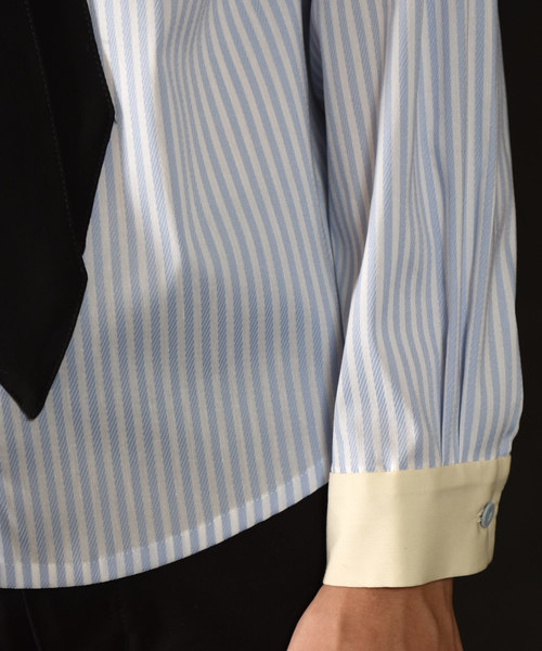 MILKBOY（ミルクボーイ）の「TIED シャツ（シャツ/ブラウス・メンズ・ブラック/オフホワイト/サックスブルー/ナチュラル・FREE）」の13枚目の写真