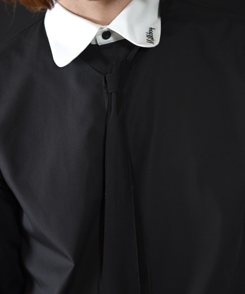 MILKBOY（ミルクボーイ）の「TIED シャツ（シャツ/ブラウス・メンズ・ブラック/オフホワイト/サックスブルー/ナチュラル・FREE）」の7枚目の写真