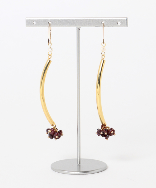 TONE SELECT GOODS(トーンセレクトグッズ)の「【nocca】【14kgf】bouquet pierce(ピアス(両耳用)・レディース・ホワイト/ベージュ/ブルー/その他・FREE)」の5枚目の写真