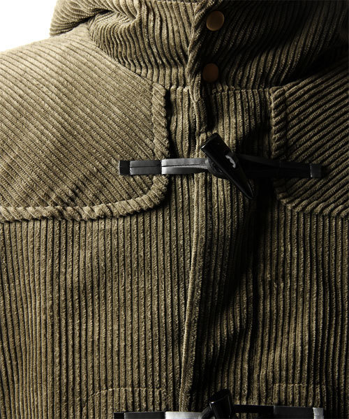 NANO universe（ナノユニバース）の「6ウィールコーデュロイDFコート（ダッフルコート・メンズ・オリーブ/キャメル・SMALL/MEDIUM/LARGE）」の5枚目の写真