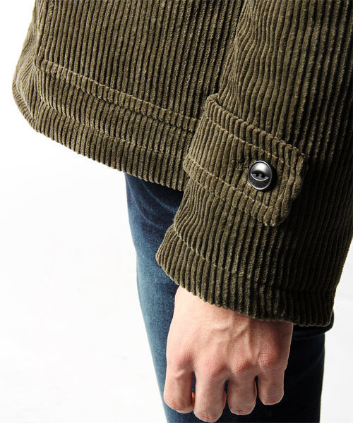 NANO universe（ナノユニバース）の「6ウィールコーデュロイDFコート（ダッフルコート・メンズ・オリーブ/キャメル・SMALL/MEDIUM/LARGE）」の7枚目の写真
