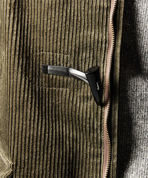 NANO universe（ナノユニバース）の「6ウィールコーデュロイDFコート（ダッフルコート・メンズ・オリーブ/キャメル・SMALL/MEDIUM/LARGE）」の8枚目の写真