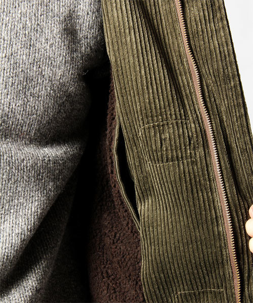 NANO universe（ナノユニバース）の「6ウィールコーデュロイDFコート（ダッフルコート・メンズ・オリーブ/キャメル・SMALL/MEDIUM/LARGE）」の9枚目の写真
