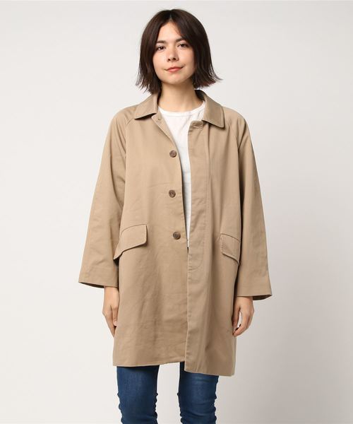 LBC（エルビーシー）の「ステンカラーコート                       （ステンカラーコート・レディース・ブルー/ベージュ/イエロー・LARGE/MEDIUM）」の7枚目の写真