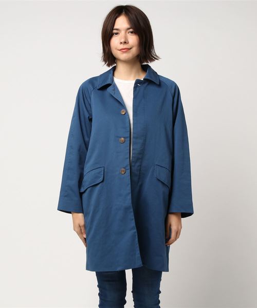 LBC（エルビーシー）の「ステンカラーコート                       （ステンカラーコート・レディース・ブルー/ベージュ/イエロー・LARGE/MEDIUM）」の8枚目の写真