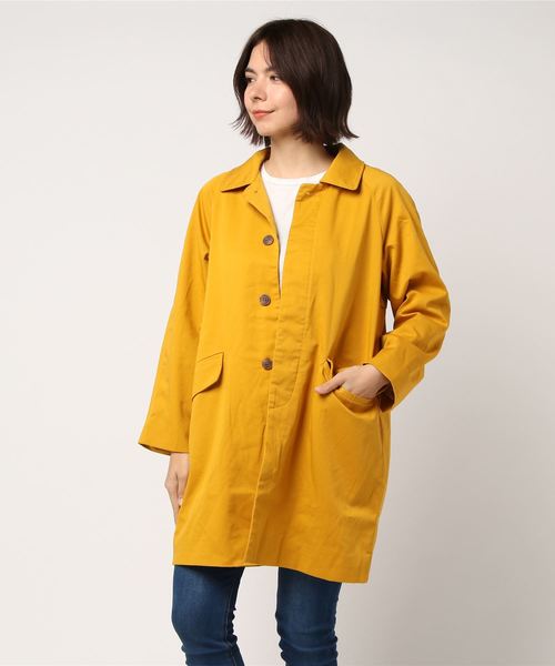 LBC（エルビーシー）の「ステンカラーコート                       （ステンカラーコート・レディース・ブルー/ベージュ/イエロー・LARGE/MEDIUM）」の9枚目の写真