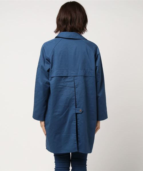 LBC（エルビーシー）の「ステンカラーコート                       （ステンカラーコート・レディース・ブルー/ベージュ/イエロー・LARGE/MEDIUM）」の5枚目の写真