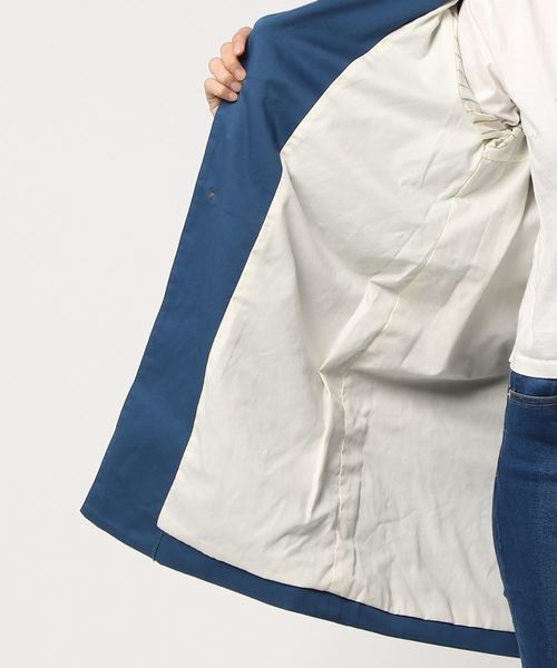 LBC（エルビーシー）の「ステンカラーコート                       （ステンカラーコート・レディース・ブルー/ベージュ/イエロー・LARGE/MEDIUM）」の4枚目の写真