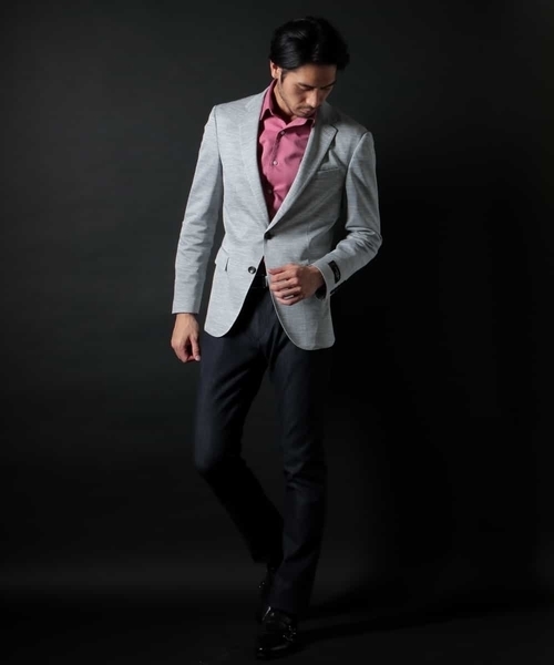MICHEL KLEIN HOMME (ミッシェルクランオム)の「ジャケット(セオαラミーテックジャージー)(テーラードジャケット・メンズ・ネイビー/グレー・LARGE/X-LARGE/XX-LARGE/MEDIUM/SMALL)」の5枚目の写真