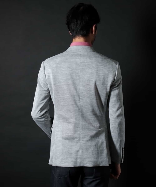MICHEL KLEIN HOMME (ミッシェルクランオム)の「ジャケット(セオαラミーテックジャージー)(テーラードジャケット・メンズ・ネイビー/グレー・LARGE/X-LARGE/XX-LARGE/MEDIUM/SMALL)」の7枚目の写真