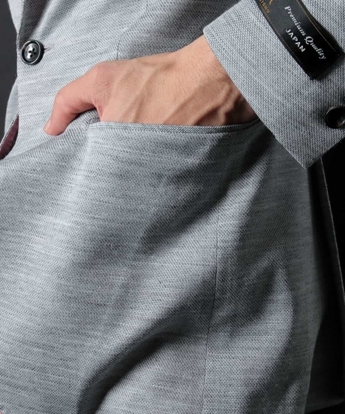 MICHEL KLEIN HOMME (ミッシェルクランオム)の「ジャケット(セオαラミーテックジャージー)(テーラードジャケット・メンズ・ネイビー/グレー・LARGE/X-LARGE/XX-LARGE/MEDIUM/SMALL)」の11枚目の写真