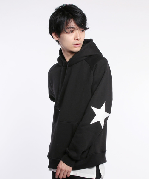 ASTRONOMY（アストロノミー）の「星柄 スター エルボー プリント 裏毛