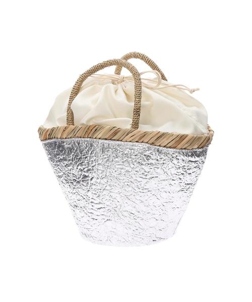 koe（コエ）の「メタリックバスケット（ハンドバッグ・レディース・シルバー・FREE）」の3枚目の写真