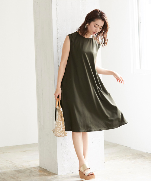 カーキワンピースの大人コーデ集 春夏に着こなすきれいめカジュアル Zozotown