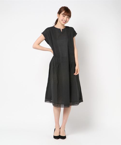 Samansa Mos2 サマンサ モスモス の レースピンタックワンピース ワンピース Wear